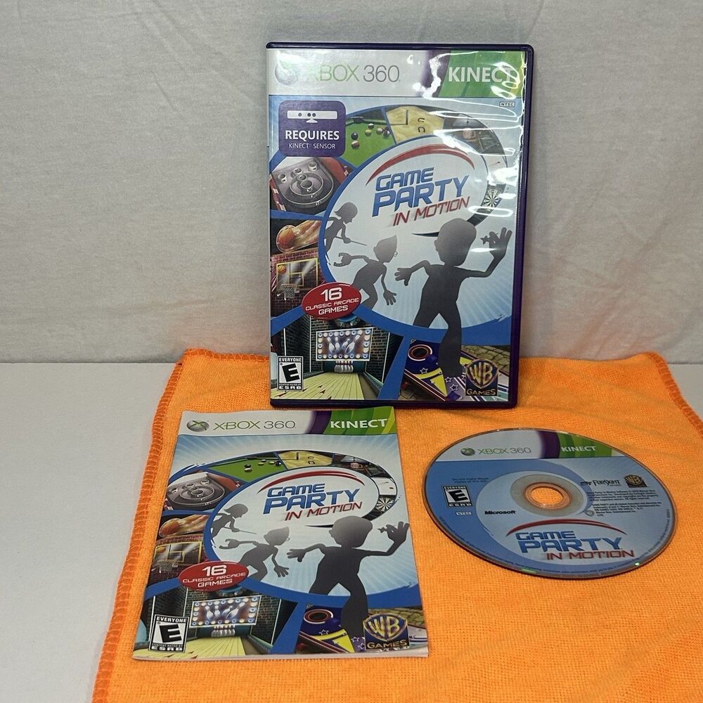 Game Party: In Motion (Microsoft Xbox 360, 2010) Kinect Complete
